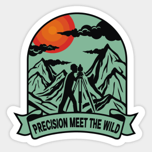 PRECISION MEET THE WILD Sticker